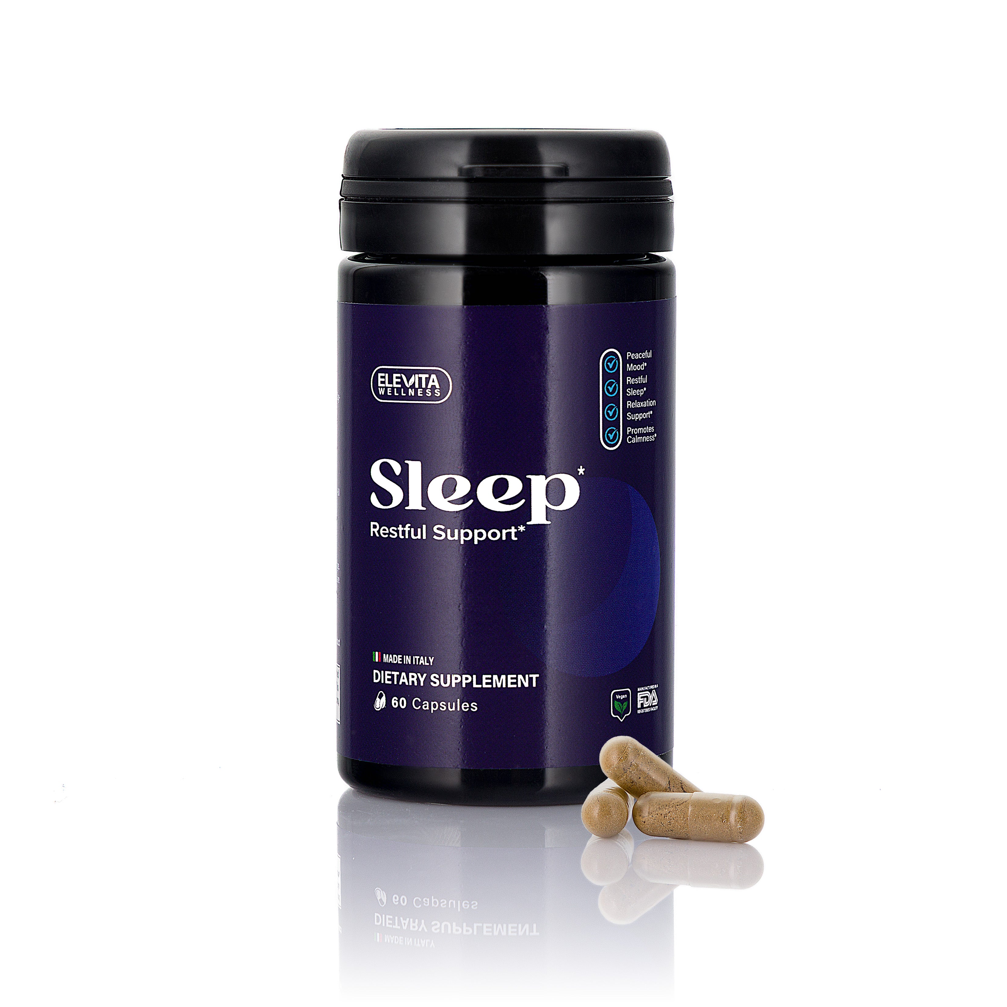 Sleep – Natural Restful Support | 120 Capsules – Elevita Wellness