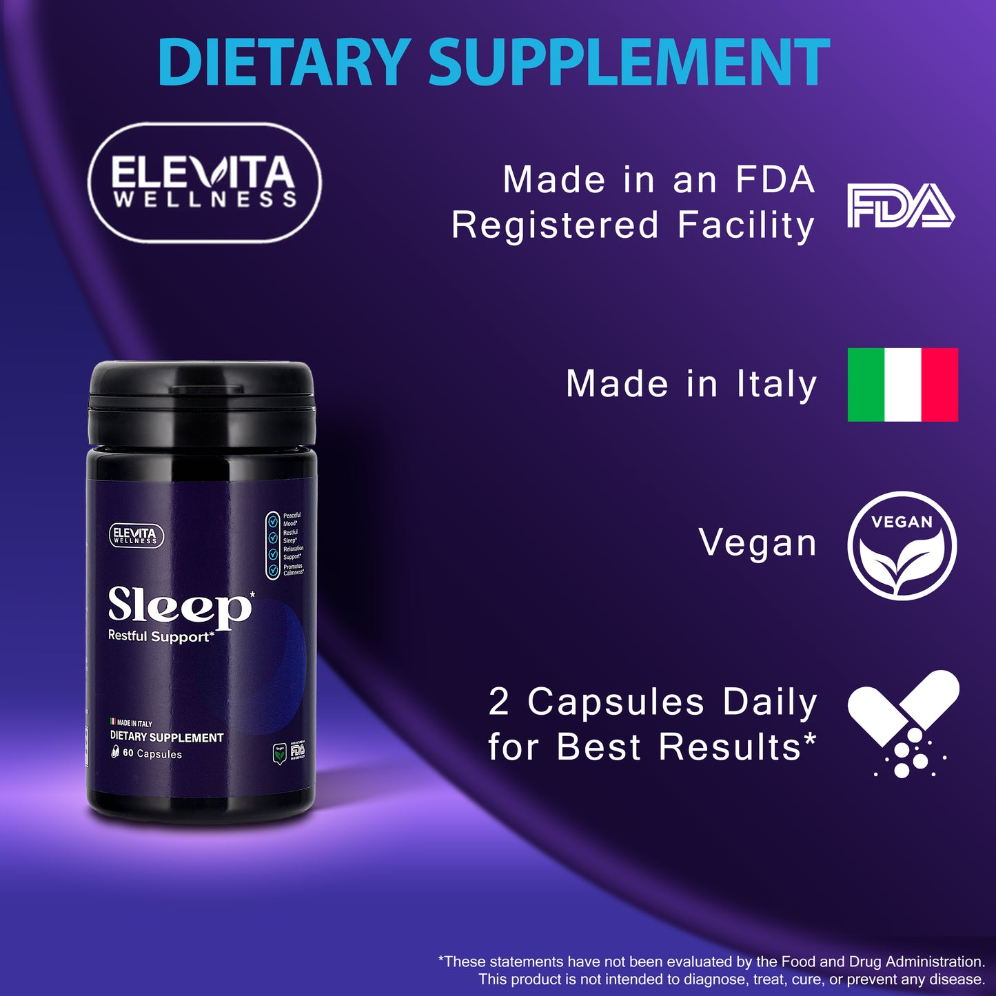 Sleep – Natural Restful Support | 120 Capsules