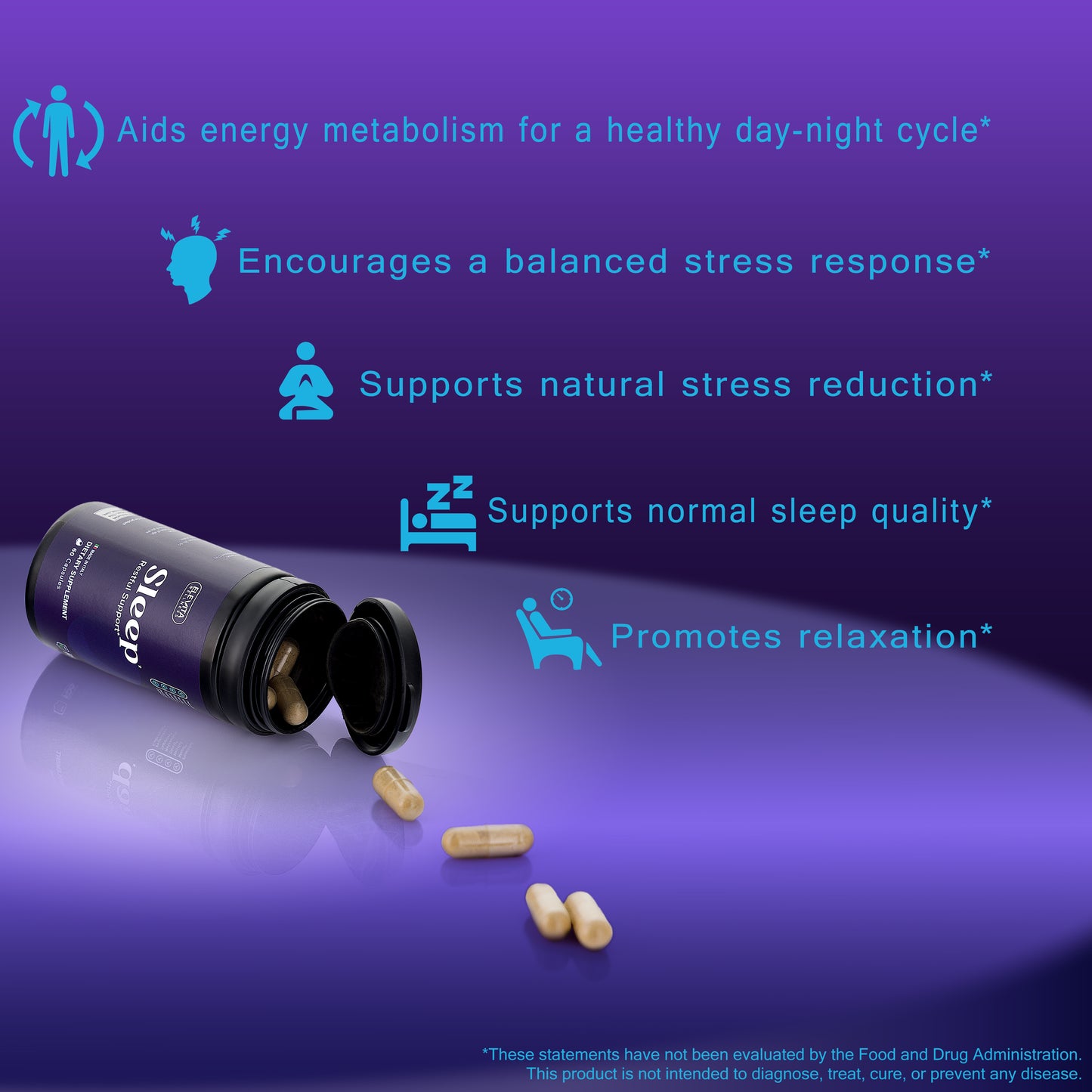 Sleep – Natural Restful Support | 120 Capsules